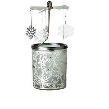 Rotating Snowflake Candle Carousel