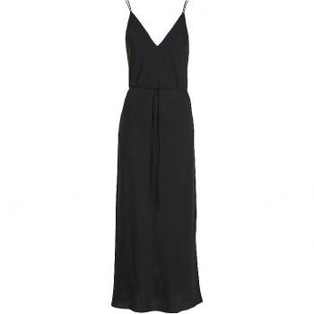CALVIN KLEIN Schwarzes Midi-Kleid | Größe 40