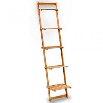 Sonata's 41.5x30x176 cm Cedar Wood Ladder Wall Shelf