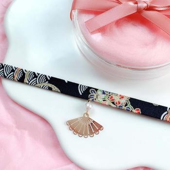 Collar corto de estilo Harajuku con gato y pájaro