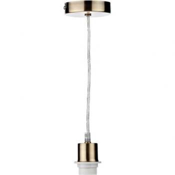 Suspension design Simple Laiton vieilli 1 ampoule 8,5cm