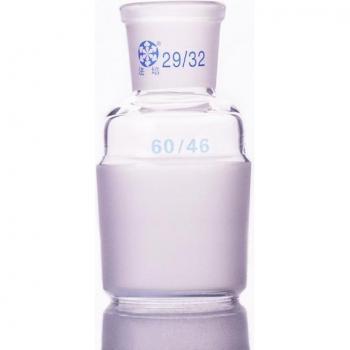 Adaptador de borosilicato, junta hembra 29/32 a macho 60/46, conector tipo A