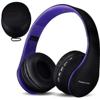 PowerLocus Wireless Bluetooth Over-Ear Stereo Foldable Headphones