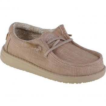 Hei Dude Wally Youth Basic Scarpe Beige per Bambini
