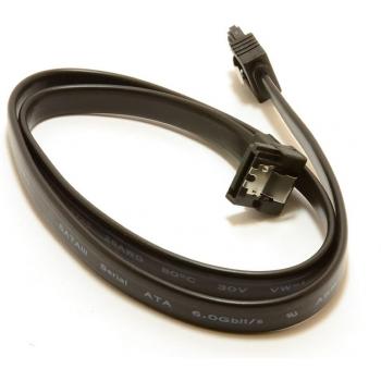 Digitalpromo SATA 3 Cable 6Gbps Locking Plug to Right Angle High Speed 50cm Black