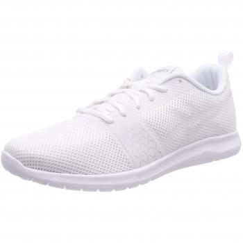 Asics Women's Kanmei MX Sports Shoes in White with Silver Accents, UK Size 3