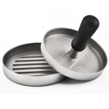 Hamburger Grill Press – Aluminum Alloy, 11.7 × 9 cm, Round Shape, Set of 1