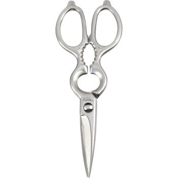 Shimomura Kogyo OVK‑2 Disassemble‑Ready Silver Kitchen Scissors