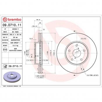 Brembo Performance Brake Disc 09.D710.11