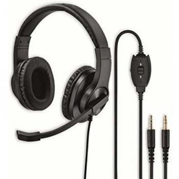 Hama HS-P300 Cuffie con Microfono Nero