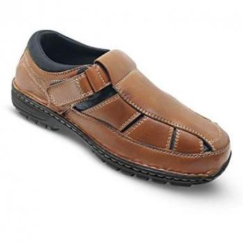 VersaSole Leather Wide Fit Sandal