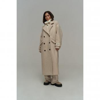 Denny Beige Oversized Women's Coat