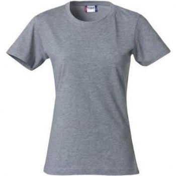 Clique Damen Basic Melange T-Shirt M grau