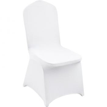 VEVOR 12 Pcs Stretchable Chair Covers, Universal Fitted, White