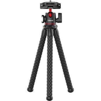 Ulanzi MT-33 Flexibele Octopus Statief Met Ballhead, Koude Schoen en 1/4” Schroef voor Telefoonhouder