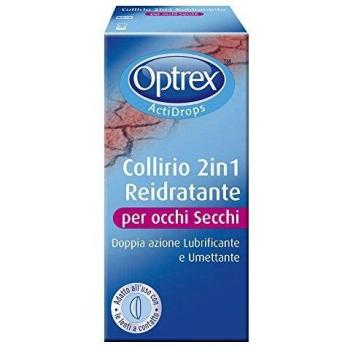 Optrex ActiDrops Collirio 2 in 1 per Occhi Secchi