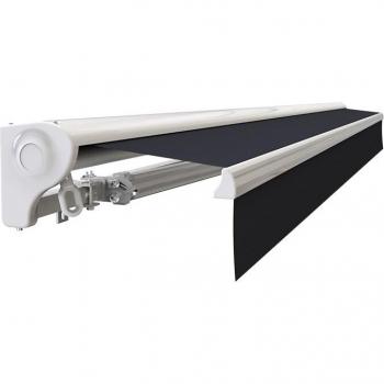 Toldo de Terraza Medio Cofre 2,5m×2m Gris Antracita con Motor y Manual