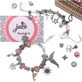 DIY European Charm Bracelet Kit for Girls