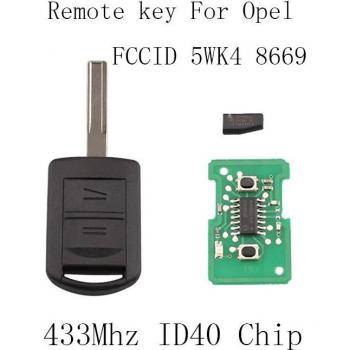 Clé de remplacement BHKEY pour Opel Agila