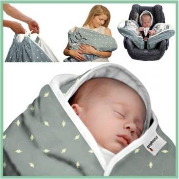 Snugglebundl Bumblebee Schmusetuch mit Griffen, Schmusetuch für Babys 0-6 Monate (Organic)