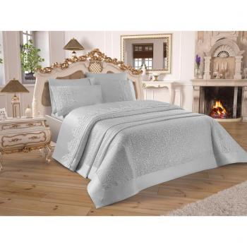 Set di lenzuola Diana 3 pezzi, copriletto 230x240, federe 50x70 grigio dimensione matrimoniale