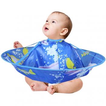 Toddler Haircutting Apron with Steel Frame
