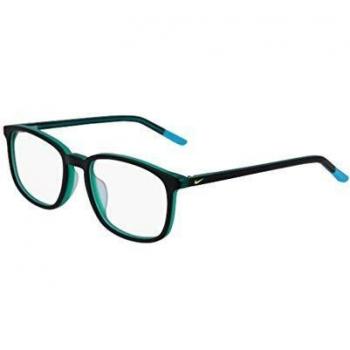NIKE 5542, Gafas de Montura para Hombre, Negro/Nebulosa Verde Azulado