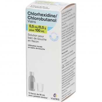Bain de Bouche Antiseptique Chlorhexidine/Chlorobutanol 90 ml