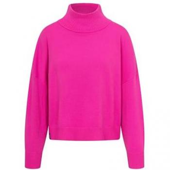 Oversized Strickpullover DERBE Basic Strick für Damen, pink, Gr. XL