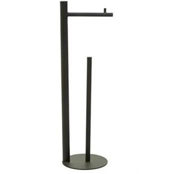 Fay Black Modern Toilet Roll Holder