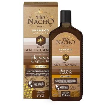 Tío Nacho 415 ml: Shampoo Efectivo contra Canas y Caída con Henna Egipcia