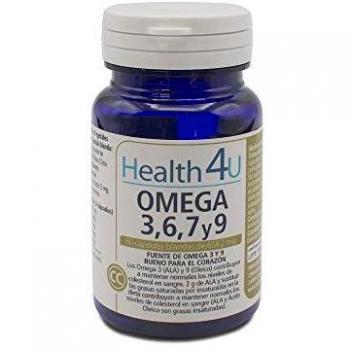 H4U Omega 3, 6, 7 y 9 60 cápsulas blandas de 716 mg