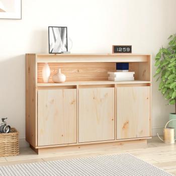 VidaXL 104.5x34x80 cm Solid Pine Sideboard