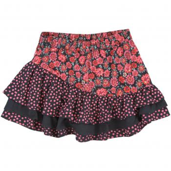 Bóboli Falda Niñas 404075, Estampado Flores Nórdica, 116 cm