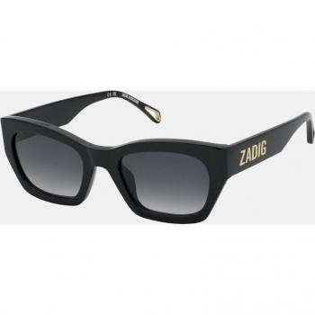 Gafas de sol de acetato negro con diseño cat eye