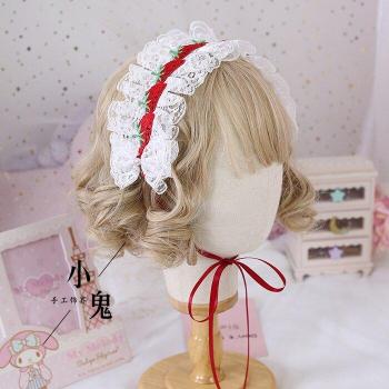 Tocado Dulce Fresa para Estilo Lolita
