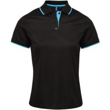 Polo a contrasto da donna Coolchecker