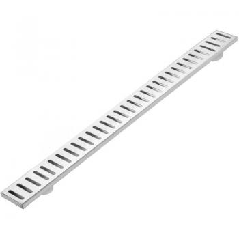 Grondaia in acciaio inox 80x7.5 cm con griglia