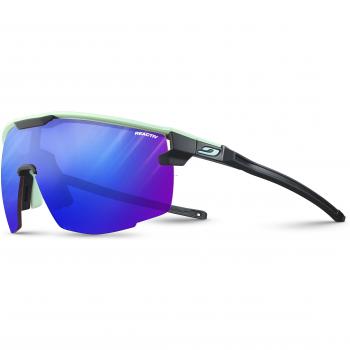 Occhiali da sole Julbo Ultimate Fotocromatici REACTIV Performance 1-3 Verde Menta/Nero Opaco con Lenti ad Alto Contrasto Blu
