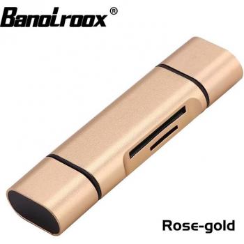 Banolroox Multi-Card Reader Type-C/OTG/USB for TF/SD Cards