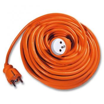 Kabel prodlužovací 25 m, 3 x 1,5 mm², oranžový