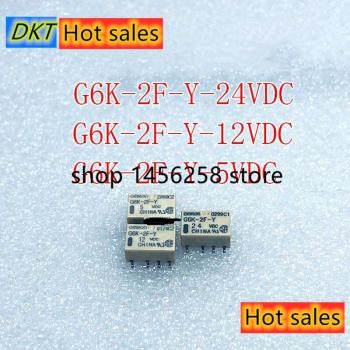 5 uds Relé de señal G6K-2F-Y SMD 8 pines para Omron DC 3V 5V 12V 24V