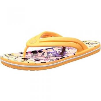 Crocs Damen Tie Dye Mania W Flip Flops und Sportwear Women, Orange