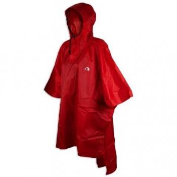Poncho de lluvia Tatonka 1 -, color rojo, talla S