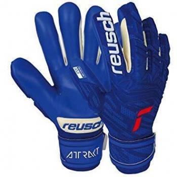 Unisex Torwarthandschuhe Reusch Attrakt Freegel Gold – Deep Blue, Größe 9.5, Optimierte Passform