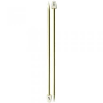 Susan Bates Silvalume 10-inch Single Point Needles, Size 10 (6mm)