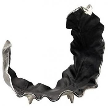 Ethan Chloe Contemporary Grey Leaf Sculpture – 91.44 cm High, 119.38 cm Wide, 63.5 cm Deep