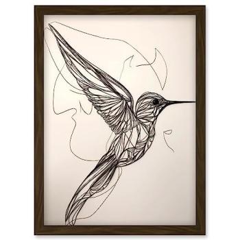 Sleek Flight: Hummingbird Wall Decor