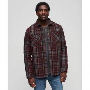 Superdry Homme Surchemise Matelassée The Merchant Chocolat Taille XXL