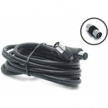 Prolunga Cavo TV 1,5 m M/F 9,522 mm con Adattatore Nero